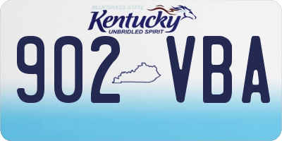 KY license plate 902VBA