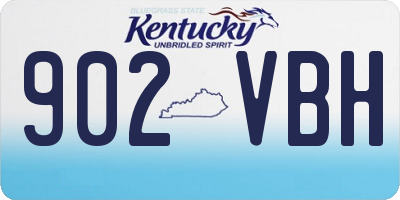 KY license plate 902VBH