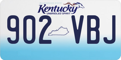 KY license plate 902VBJ