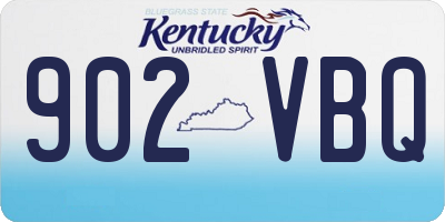 KY license plate 902VBQ
