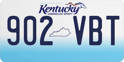 KY license plate 902VBT