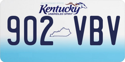 KY license plate 902VBV