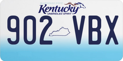 KY license plate 902VBX