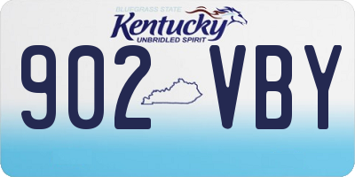 KY license plate 902VBY