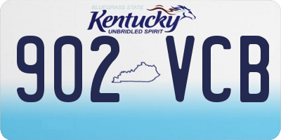 KY license plate 902VCB