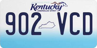 KY license plate 902VCD