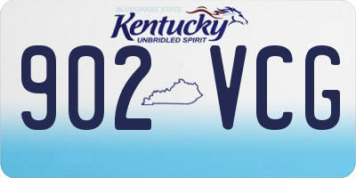 KY license plate 902VCG