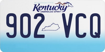 KY license plate 902VCQ