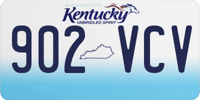 KY license plate 902VCV