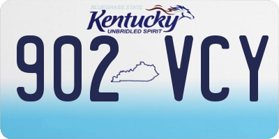 KY license plate 902VCY