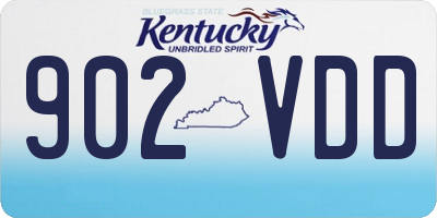 KY license plate 902VDD