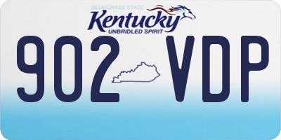 KY license plate 902VDP