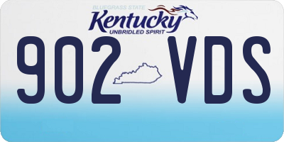 KY license plate 902VDS