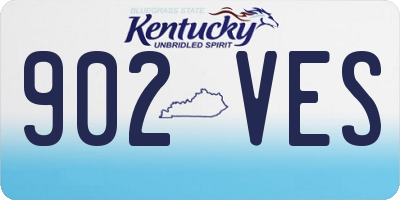 KY license plate 902VES