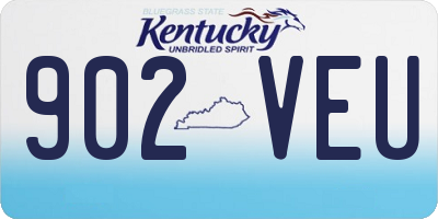 KY license plate 902VEU