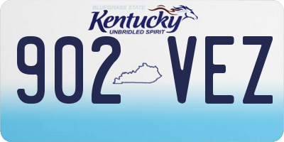 KY license plate 902VEZ