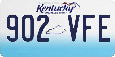 KY license plate 902VFE