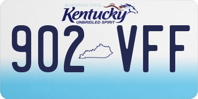 KY license plate 902VFF