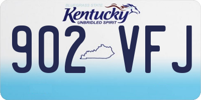 KY license plate 902VFJ