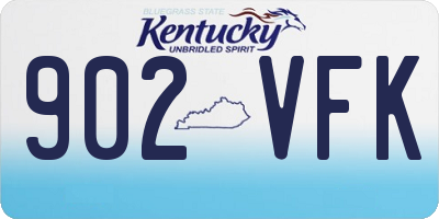KY license plate 902VFK