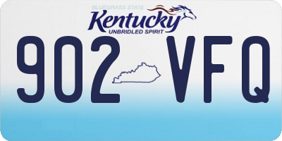 KY license plate 902VFQ