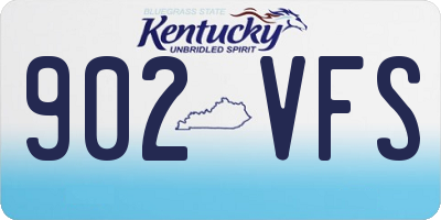 KY license plate 902VFS