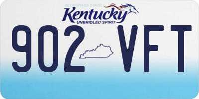 KY license plate 902VFT