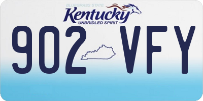 KY license plate 902VFY
