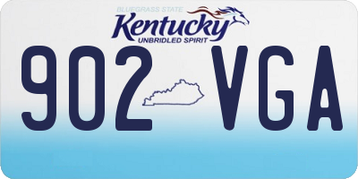 KY license plate 902VGA