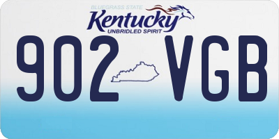 KY license plate 902VGB