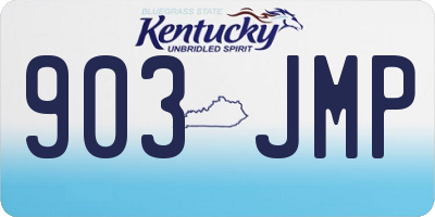KY license plate 903JMP