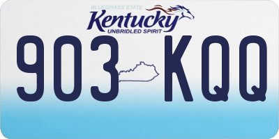 KY license plate 903KQQ