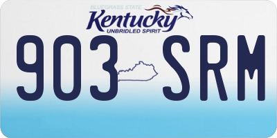 KY license plate 903SRM