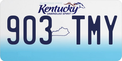KY license plate 903TMY