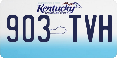 KY license plate 903TVH