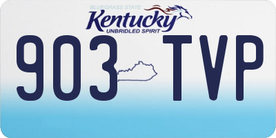 KY license plate 903TVP