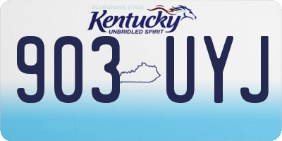 KY license plate 903UYJ
