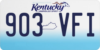 KY license plate 903VFI
