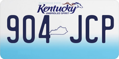 KY license plate 904JCP