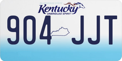 KY license plate 904JJT