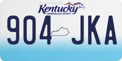 KY license plate 904JKA