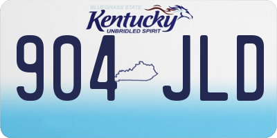 KY license plate 904JLD
