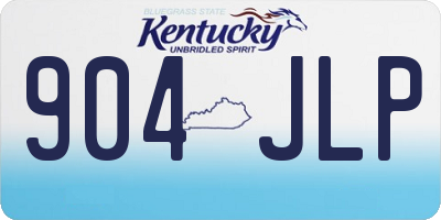 KY license plate 904JLP