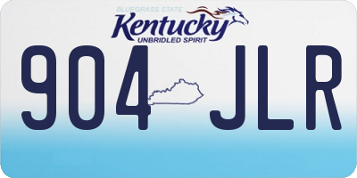 KY license plate 904JLR