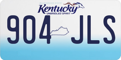 KY license plate 904JLS