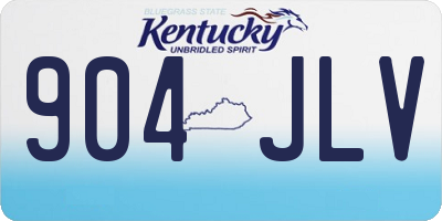KY license plate 904JLV