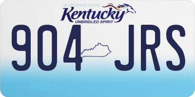 KY license plate 904JRS