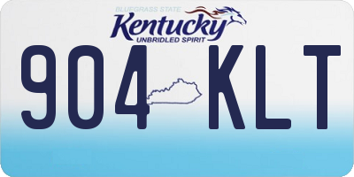 KY license plate 904KLT