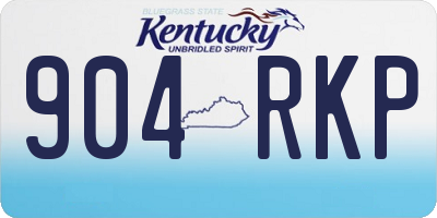 KY license plate 904RKP