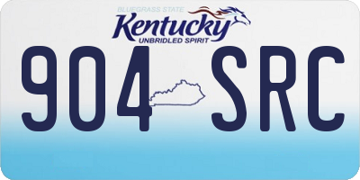 KY license plate 904SRC